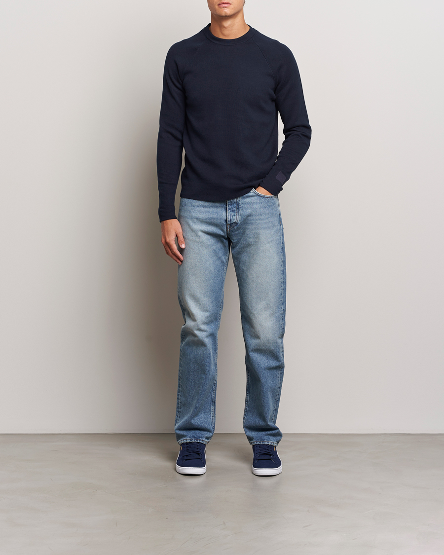 Men | Sweaters & Knitwear | C.P. Company | Metropolis Cotton Crew Neck Navy