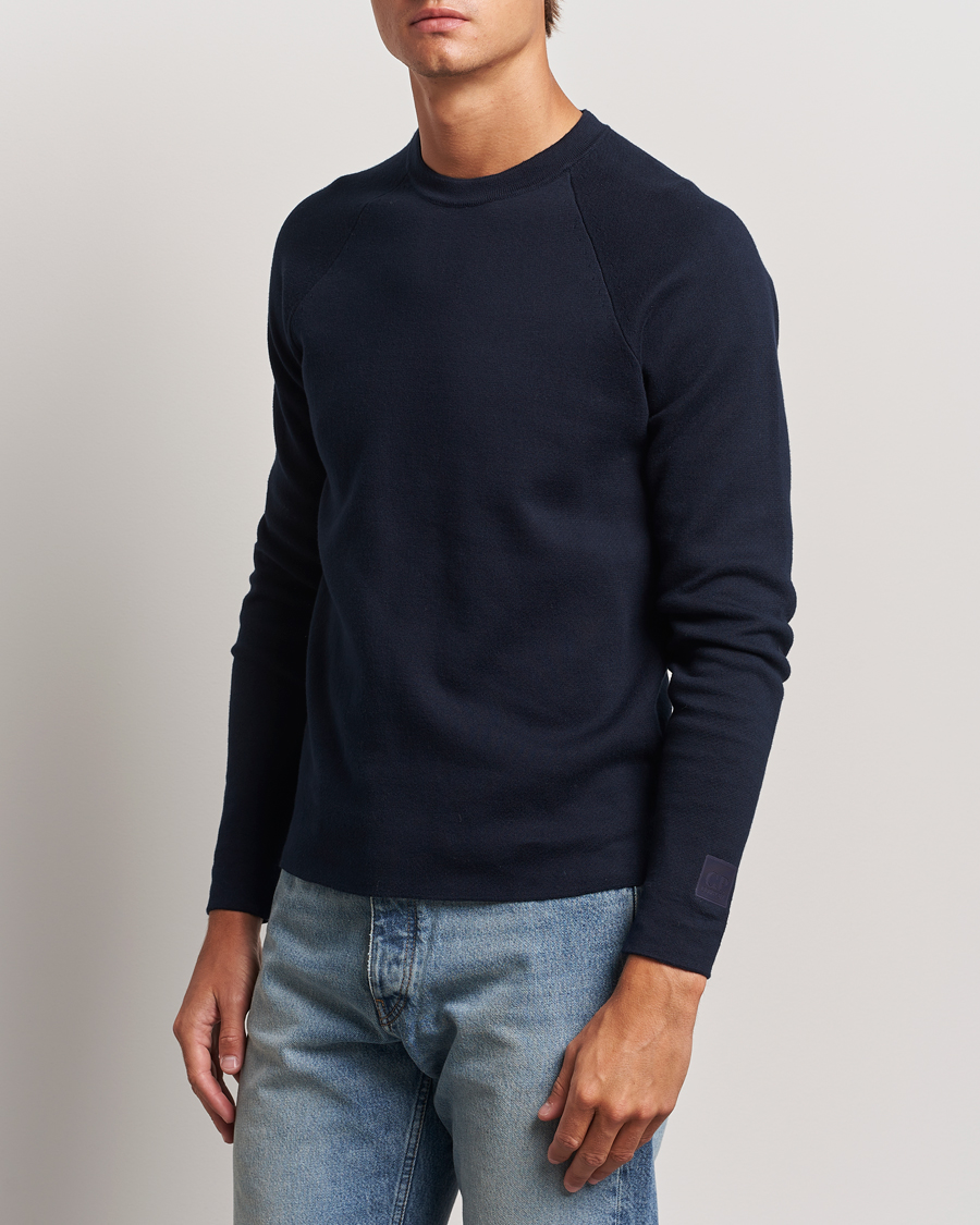 Men | Sweaters & Knitwear | C.P. Company | Metropolis Cotton Crew Neck Navy