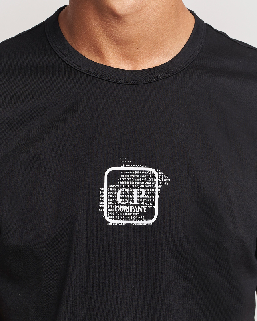 Men | T-Shirts | C.P. Company | Metropolis Mercerized Back Logo T-Shirts Black