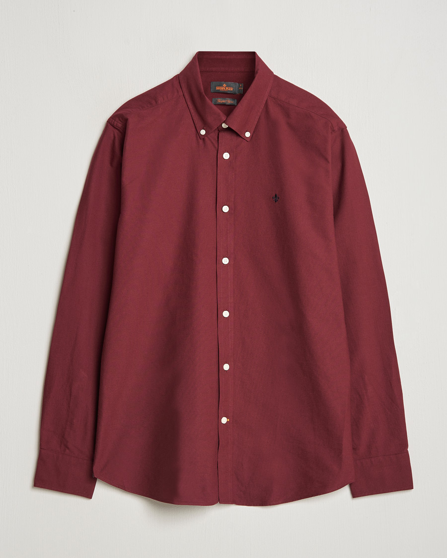 Men | Shirts | Morris | Douglas Oxford Shirt Wine Red