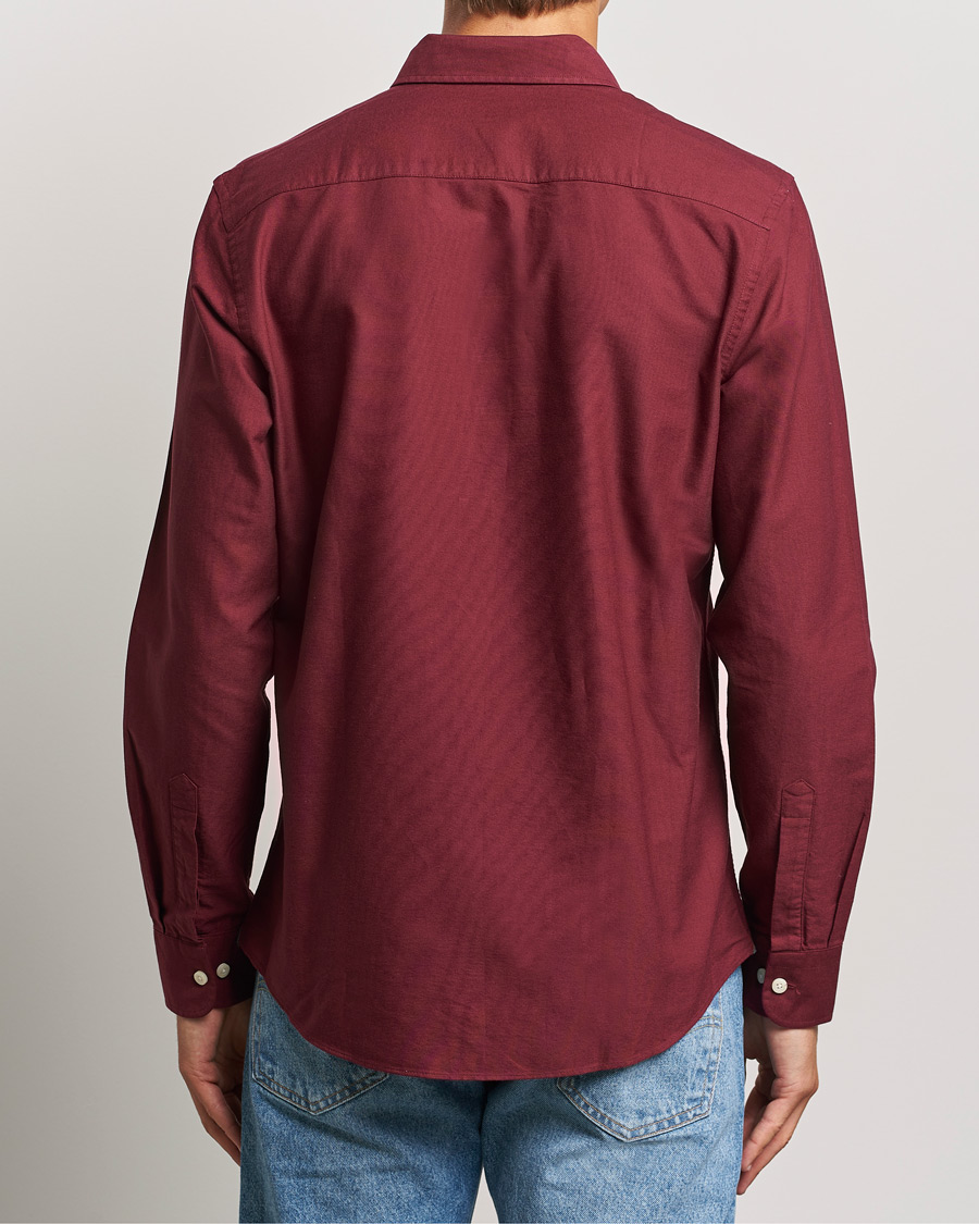 Men | Shirts | Morris | Douglas Oxford Shirt Wine Red