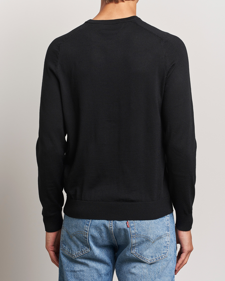 Men | Sweaters & Knitwear | Morris | Merino O-neck Black