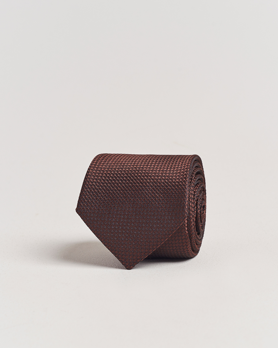 Men | Ties | Morris | Structure Tie Brown