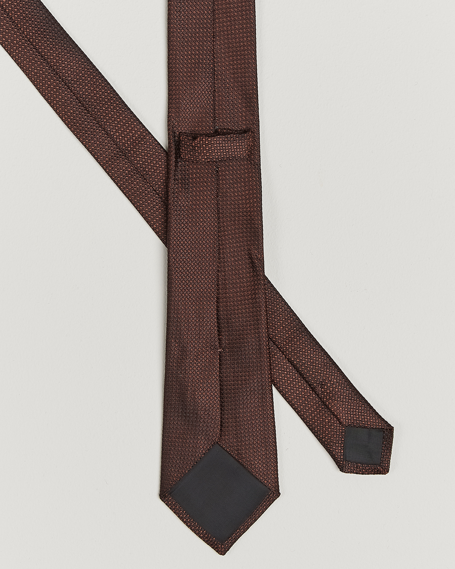 Men | Ties | Morris | Structure Tie Brown