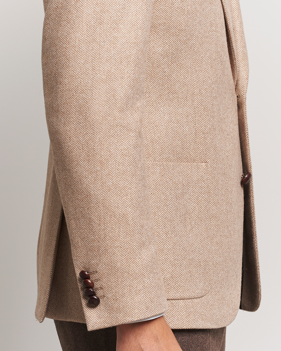 Men | Blazers | Morris | Tweed Herringbone Blazer Brown