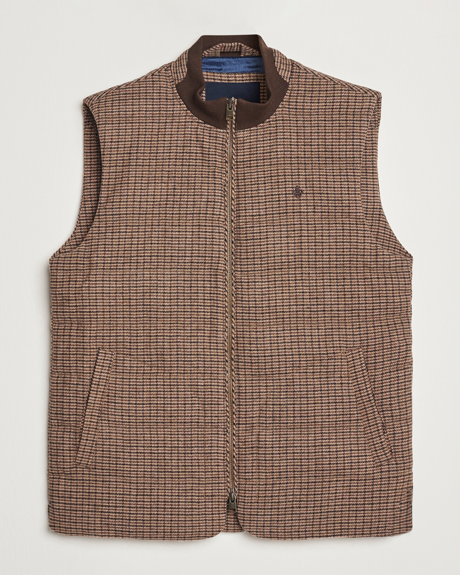 Men | Coats & Jackets | Morris | Welch Wool Gilet Brown