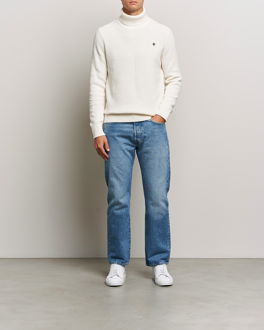Men | Sweaters & Knitwear | Morris | Bernard Cotton Rollneck White