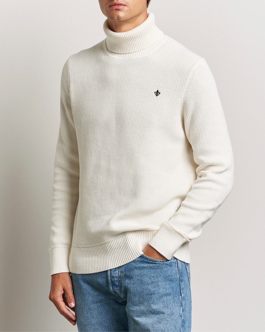 Men | Sweaters & Knitwear | Morris | Bernard Cotton Rollneck White
