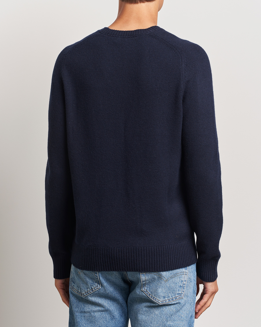 Men | Sweaters & Knitwear | Morris | Hertford Merino Crew Neck Navy