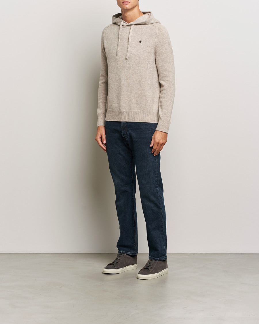 Men | Sweaters & Knitwear | Morris | Hertford Merino Hoodie Khaki