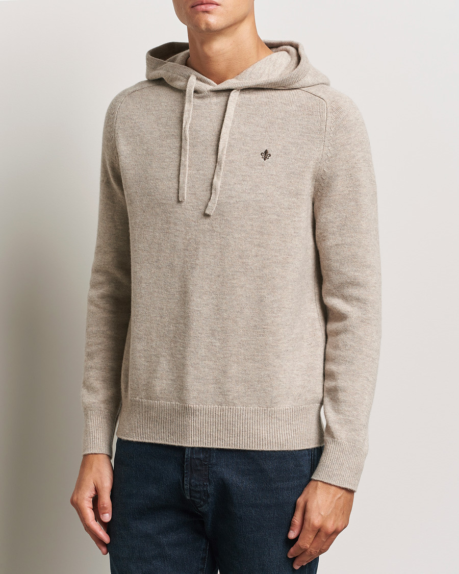 Men | Sweaters & Knitwear | Morris | Hertford Merino Hoodie Khaki