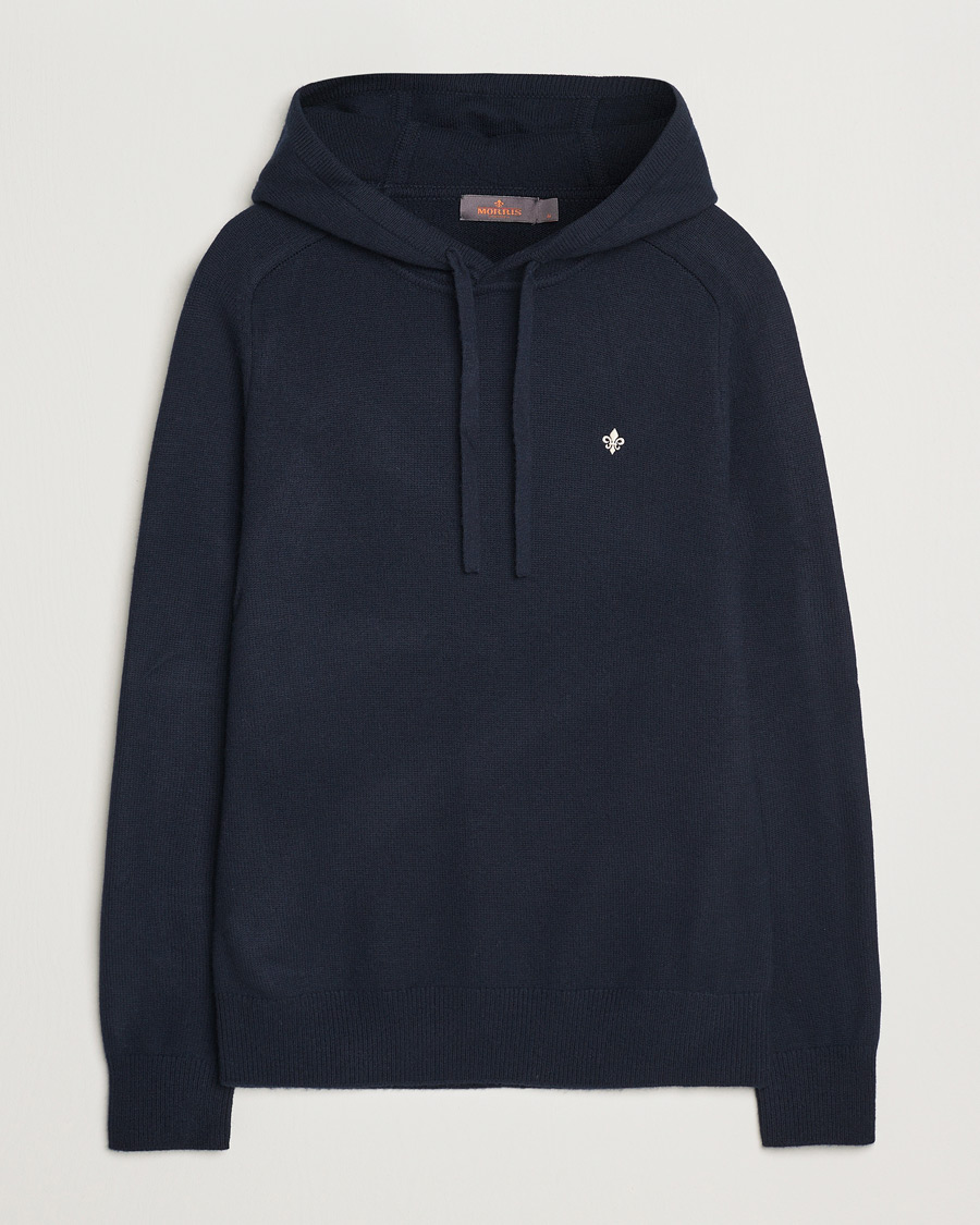 Men | Sweaters & Knitwear | Morris | Hertford Merino Hoodie Navy