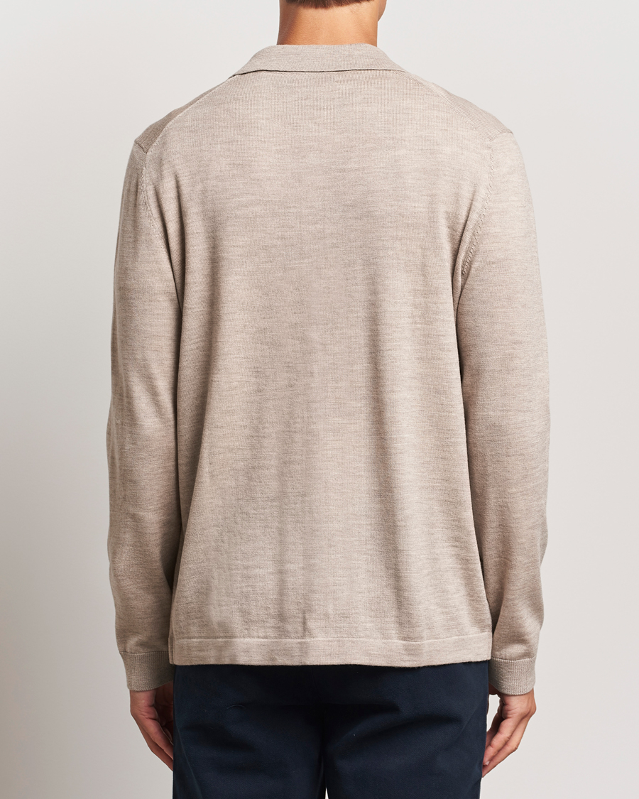 Men | Sweaters & Knitwear | Morris | Merino Knitted Shirt Khaki