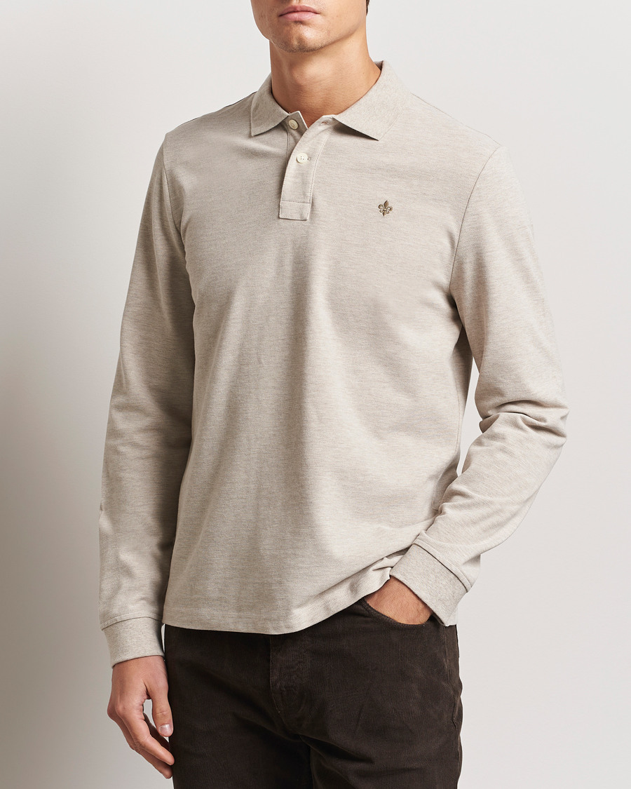 Men | Sweaters & Knitwear | Morris | Camden Long Sleeve Polo Khaki