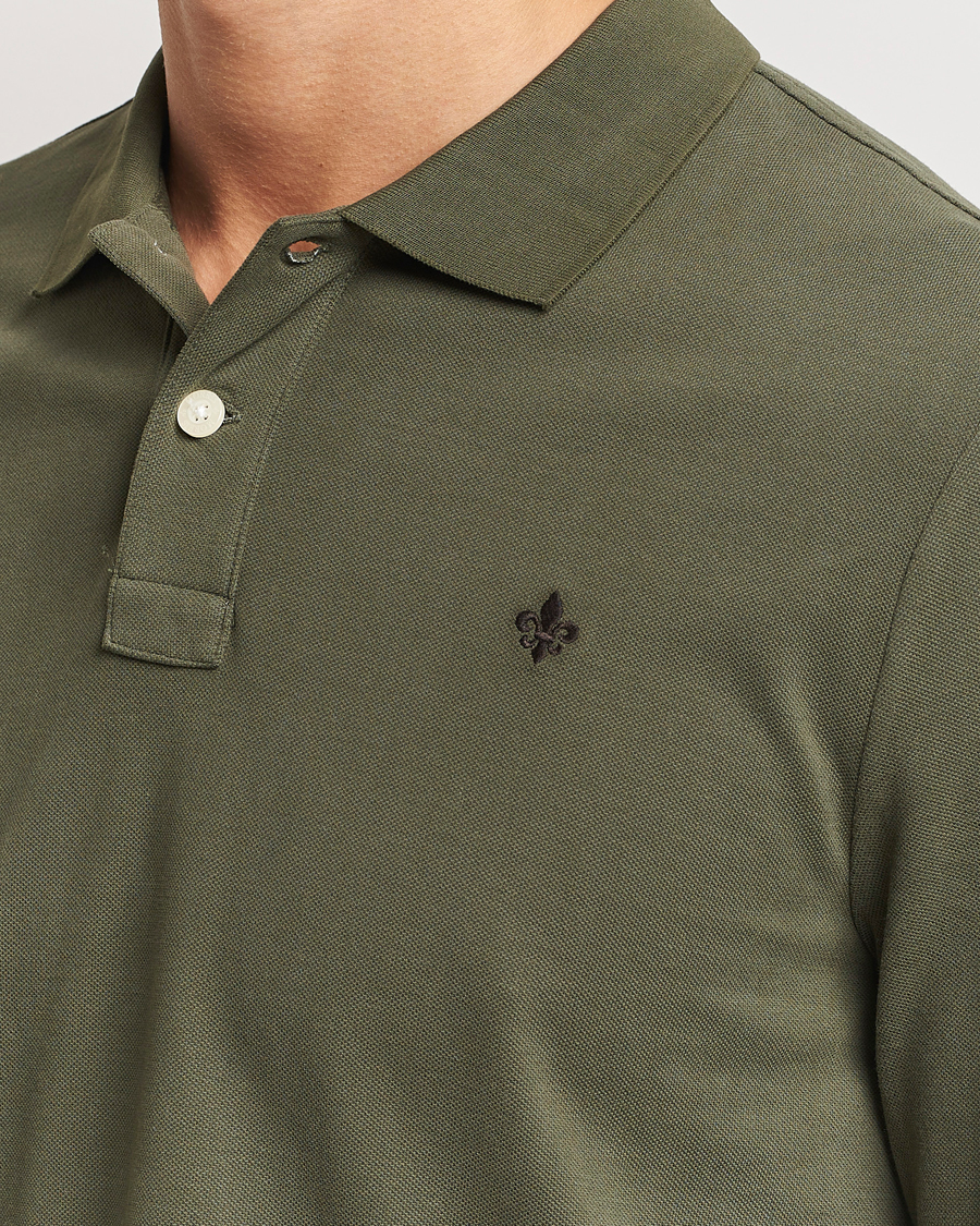 Men | Sweaters & Knitwear | Morris | Camden Long Sleeve Polo Olive