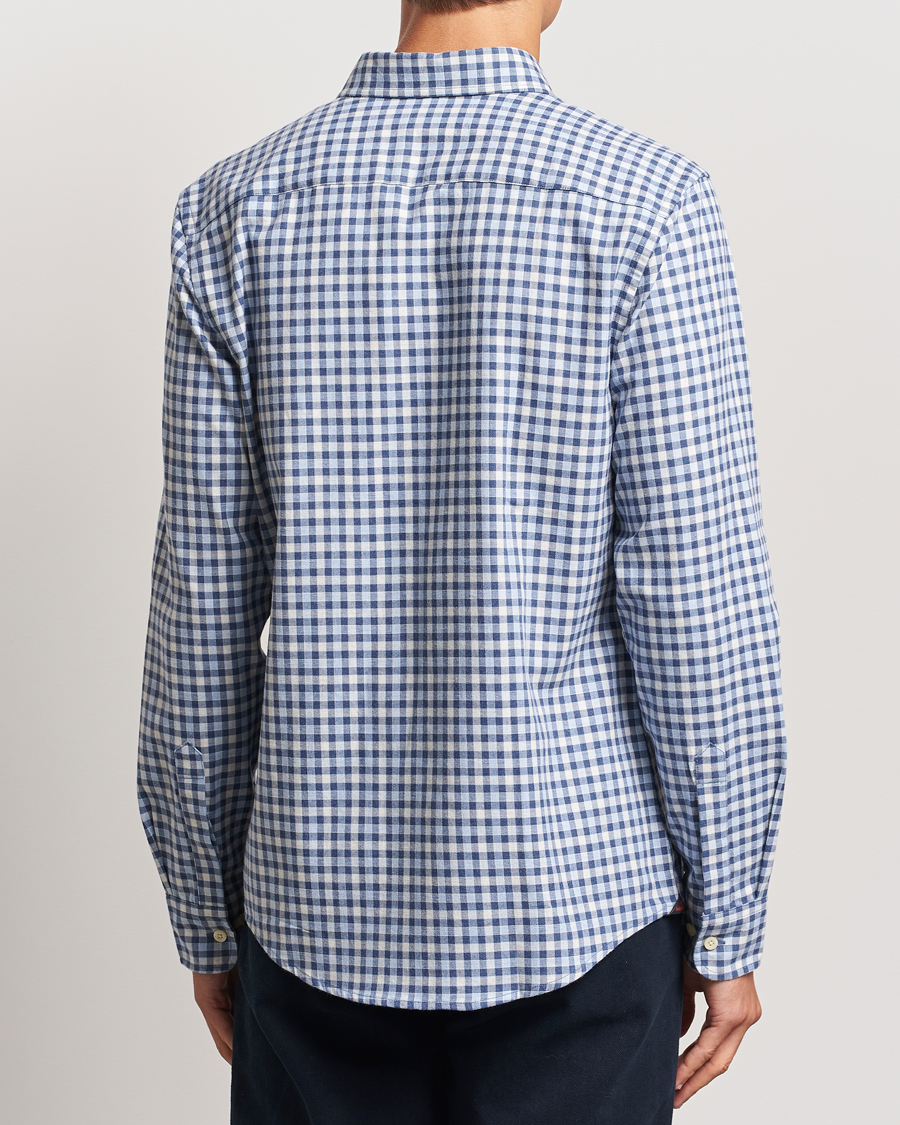 Men | Shirts | Morris | Watts Check Flannel Shirt Blue