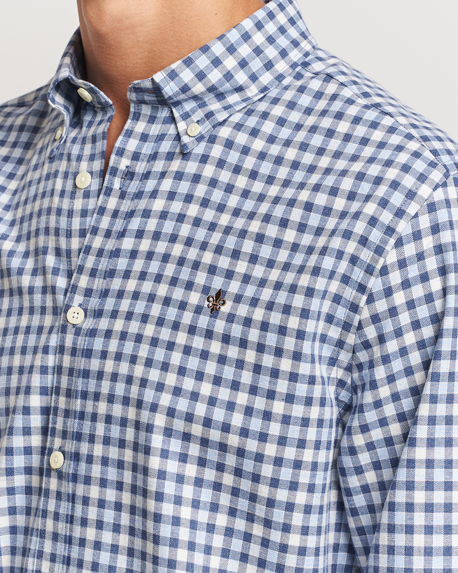 Men | Shirts | Morris | Watts Check Flannel Shirt Blue