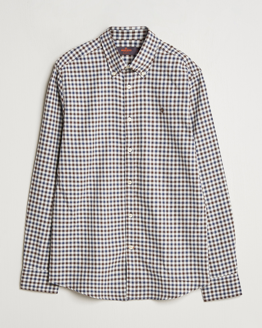 Men | Shirts | Morris | Watts Check Flannel Shirt Brown