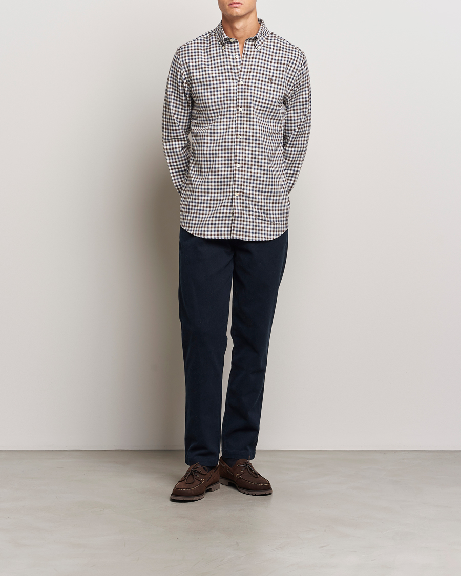 Men | Shirts | Morris | Watts Check Flannel Shirt Brown