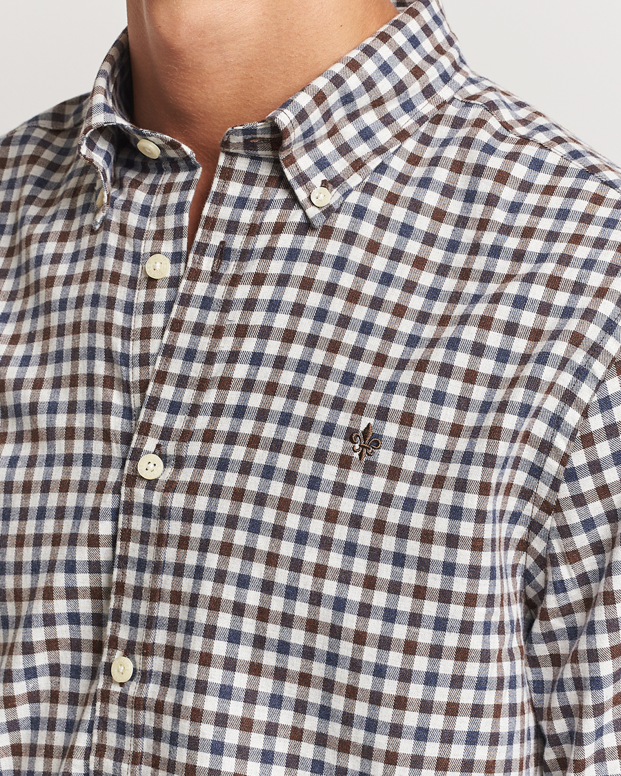 Men | Shirts | Morris | Watts Check Flannel Shirt Brown