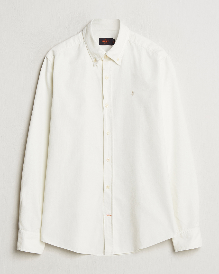 Men | Shirts | Morris | Douglas Corduroy Shirt Off White