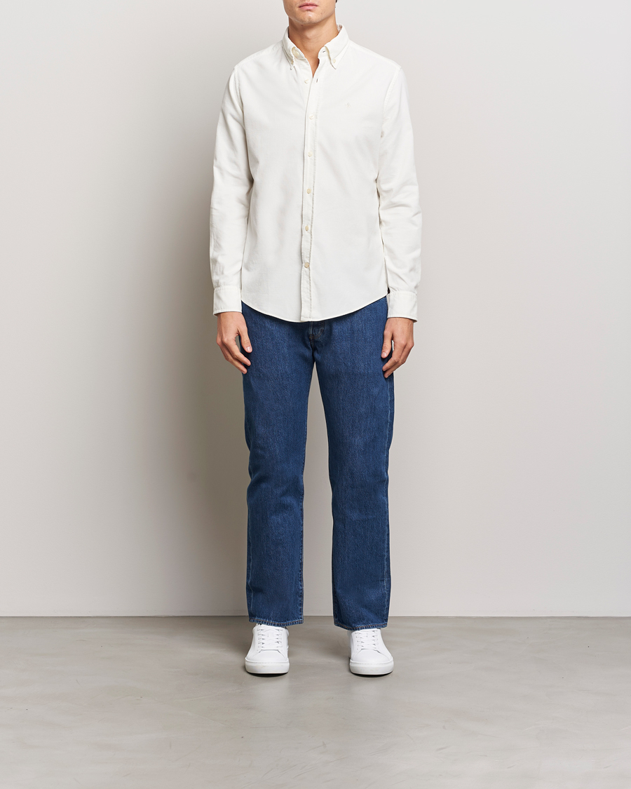 Men | Shirts | Morris | Douglas Corduroy Shirt Off White