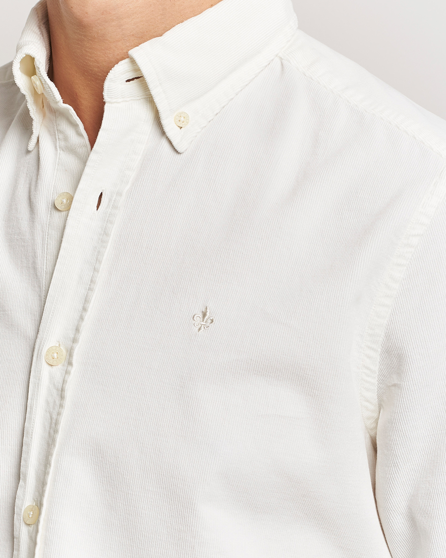 Men | Shirts | Morris | Douglas Corduroy Shirt Off White