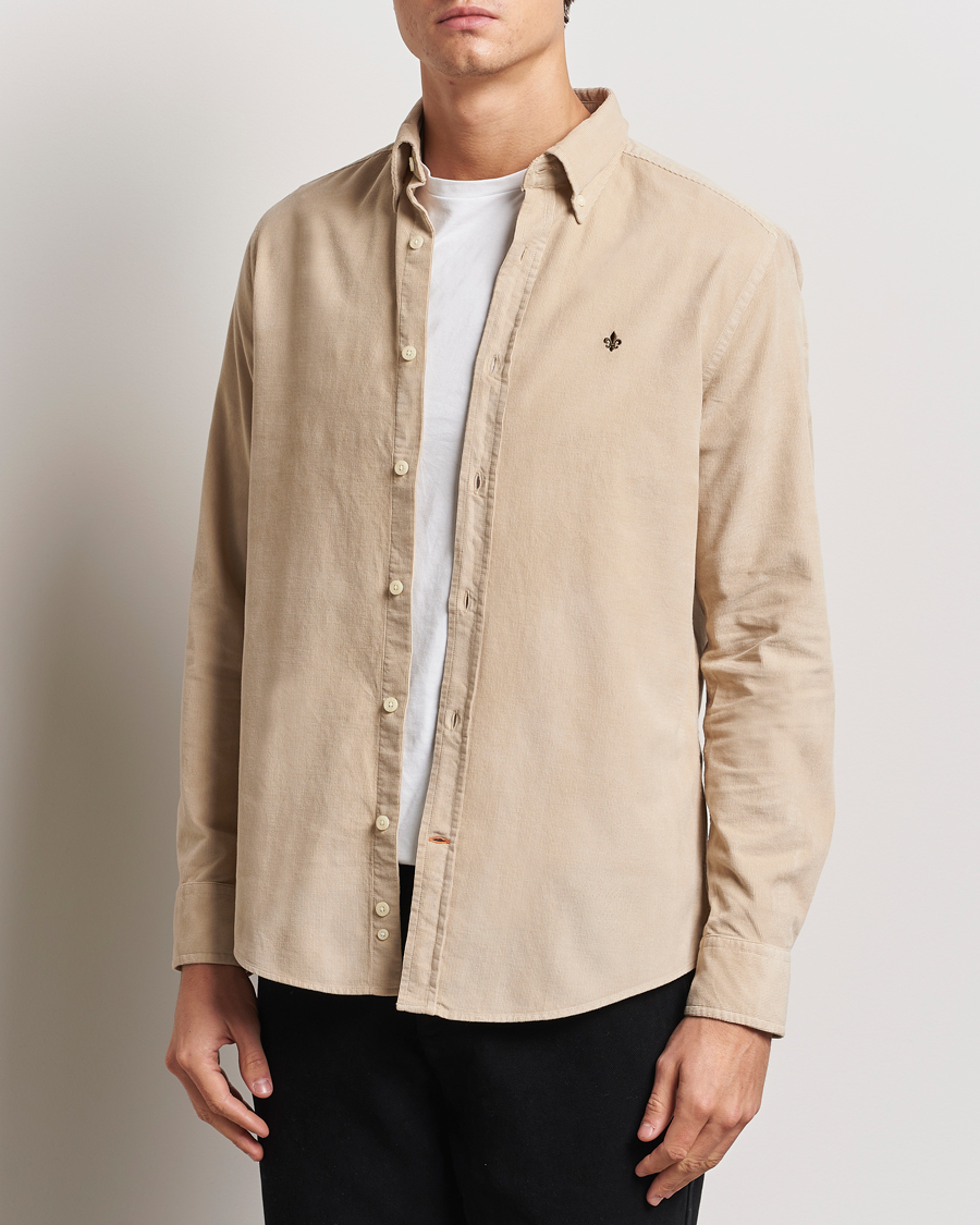 Men | Shirts | Morris | Douglas Corduroy Shirt Khaki
