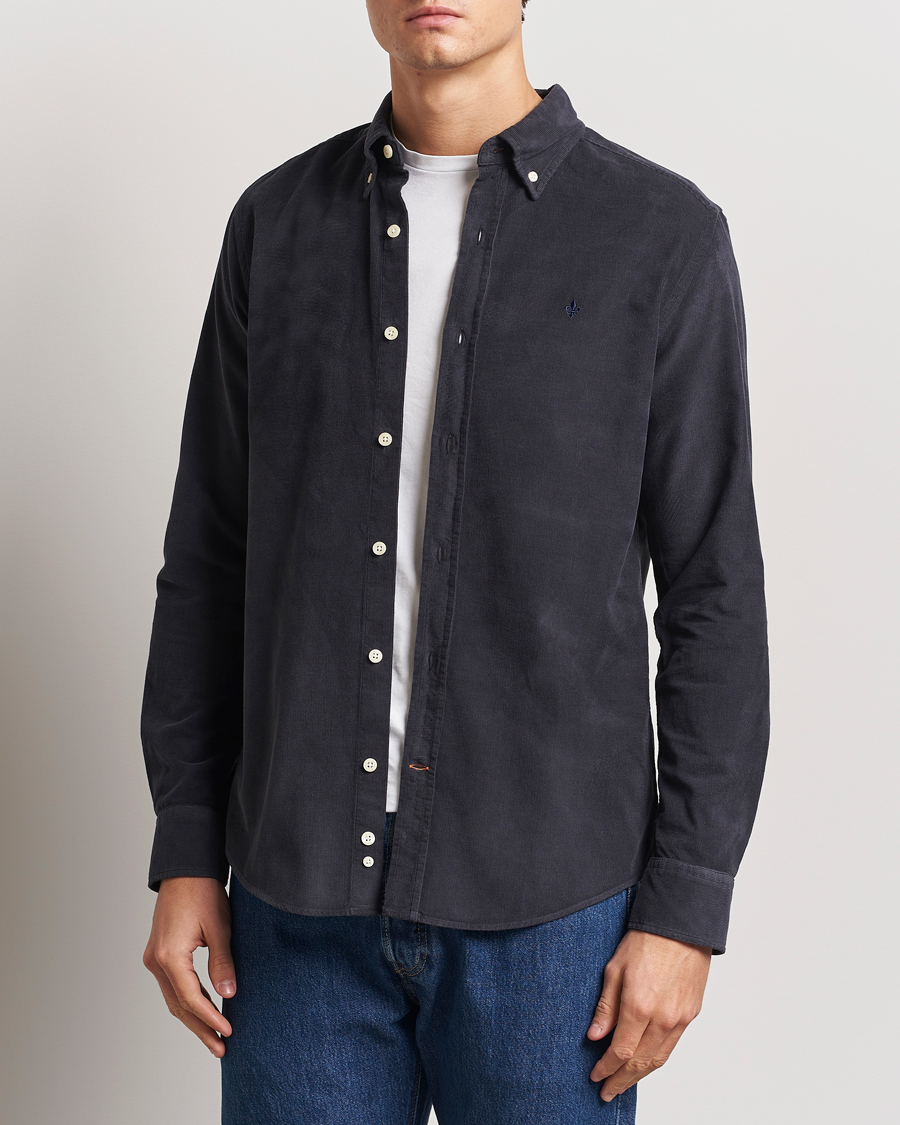 Men | Shirts | Morris | Douglas Corduroy Shirt Navy