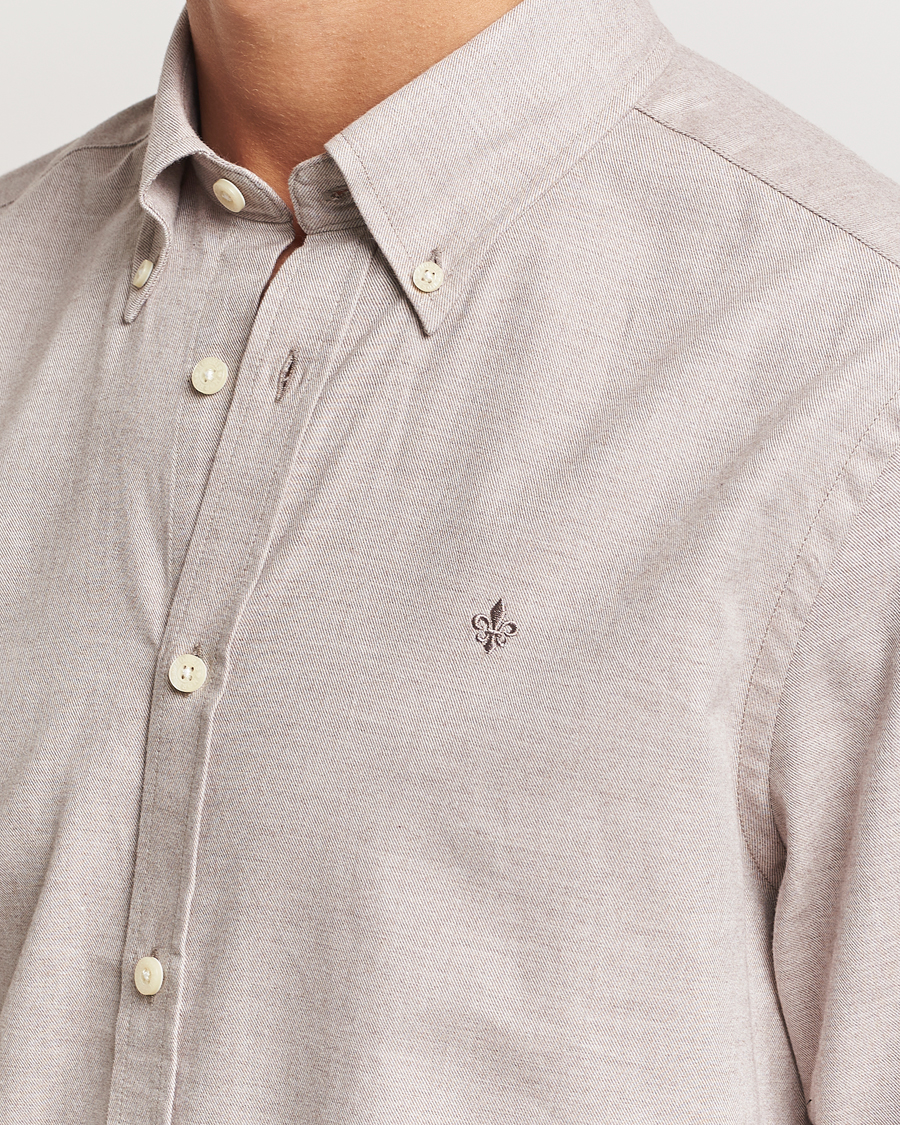Men | Shirts | Morris | Watts Flannel Shirt Khaki