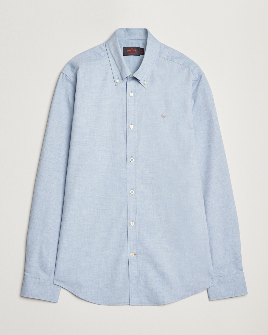 Men | Shirts | Morris | Watts Flannel Shirt Light Blue