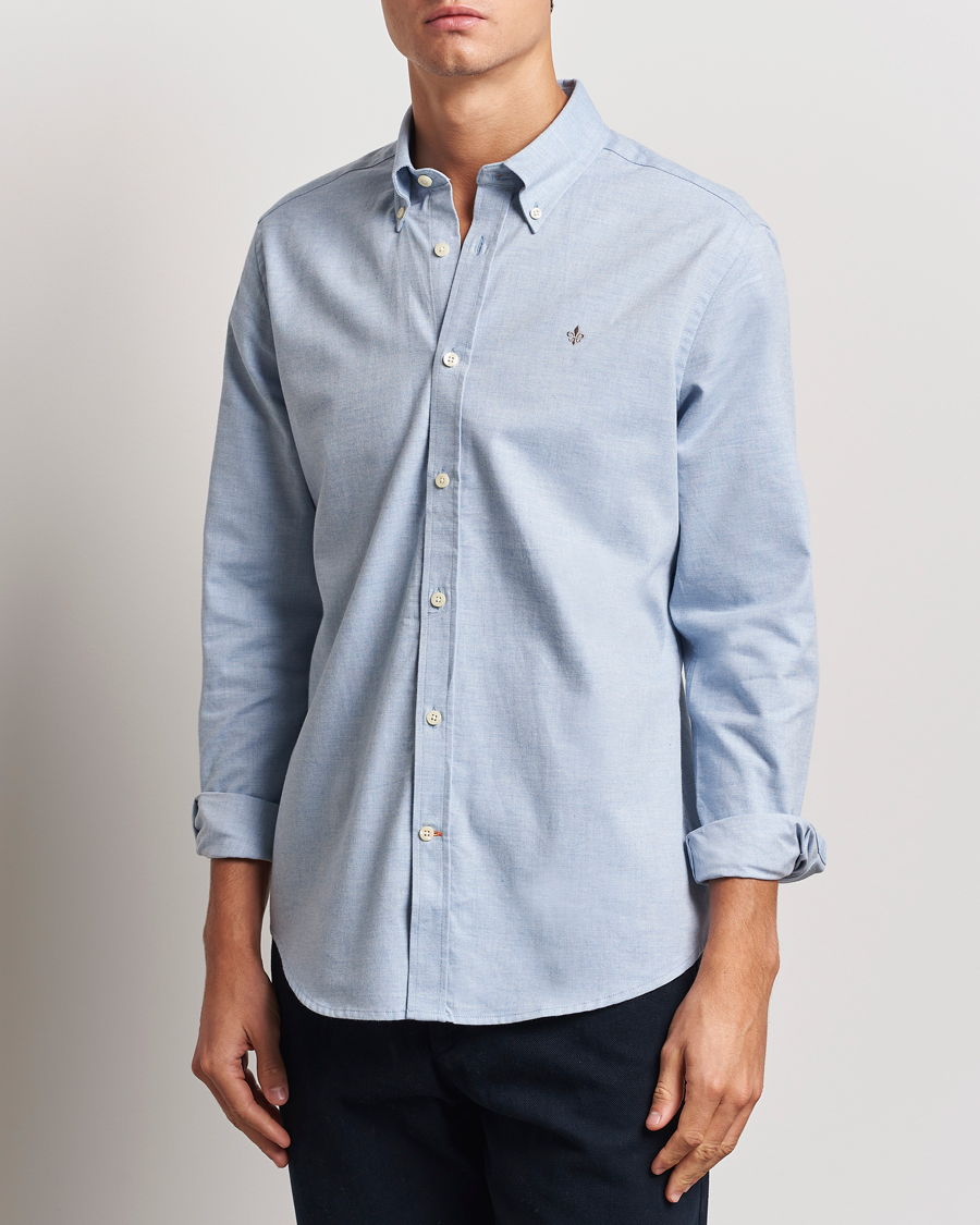 Men | Shirts | Morris | Watts Flannel Shirt Light Blue