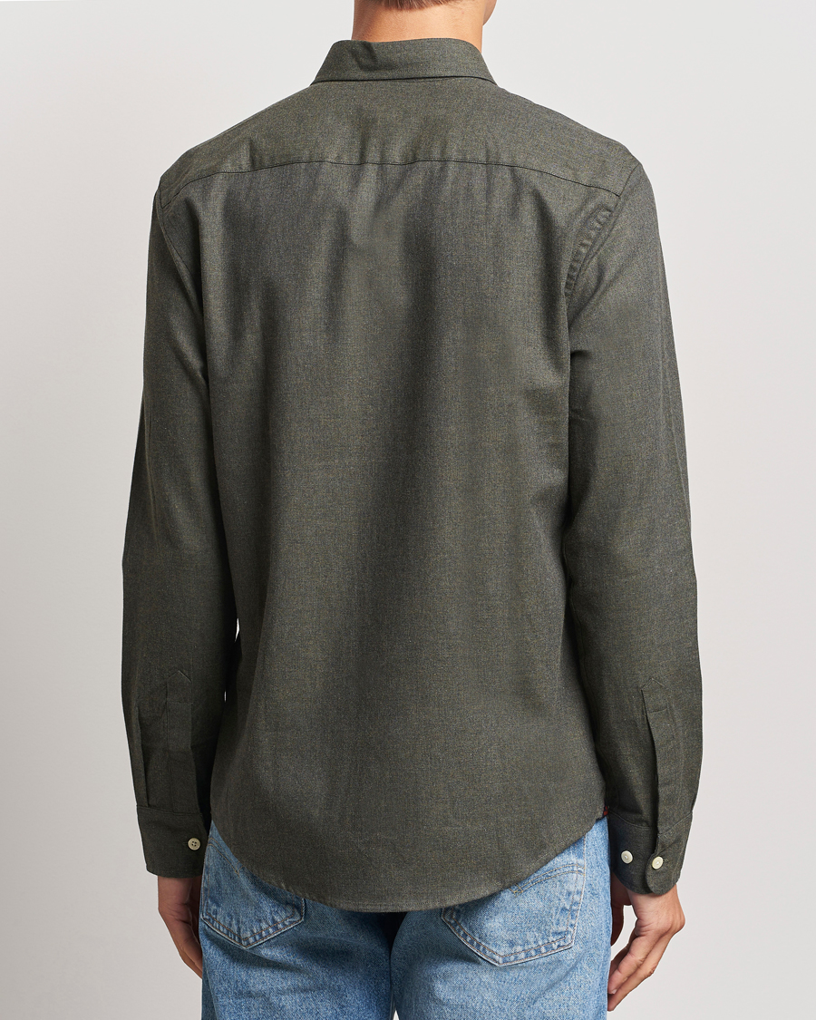 Men | Shirts | Morris | Watts Flannel Shirt Olive