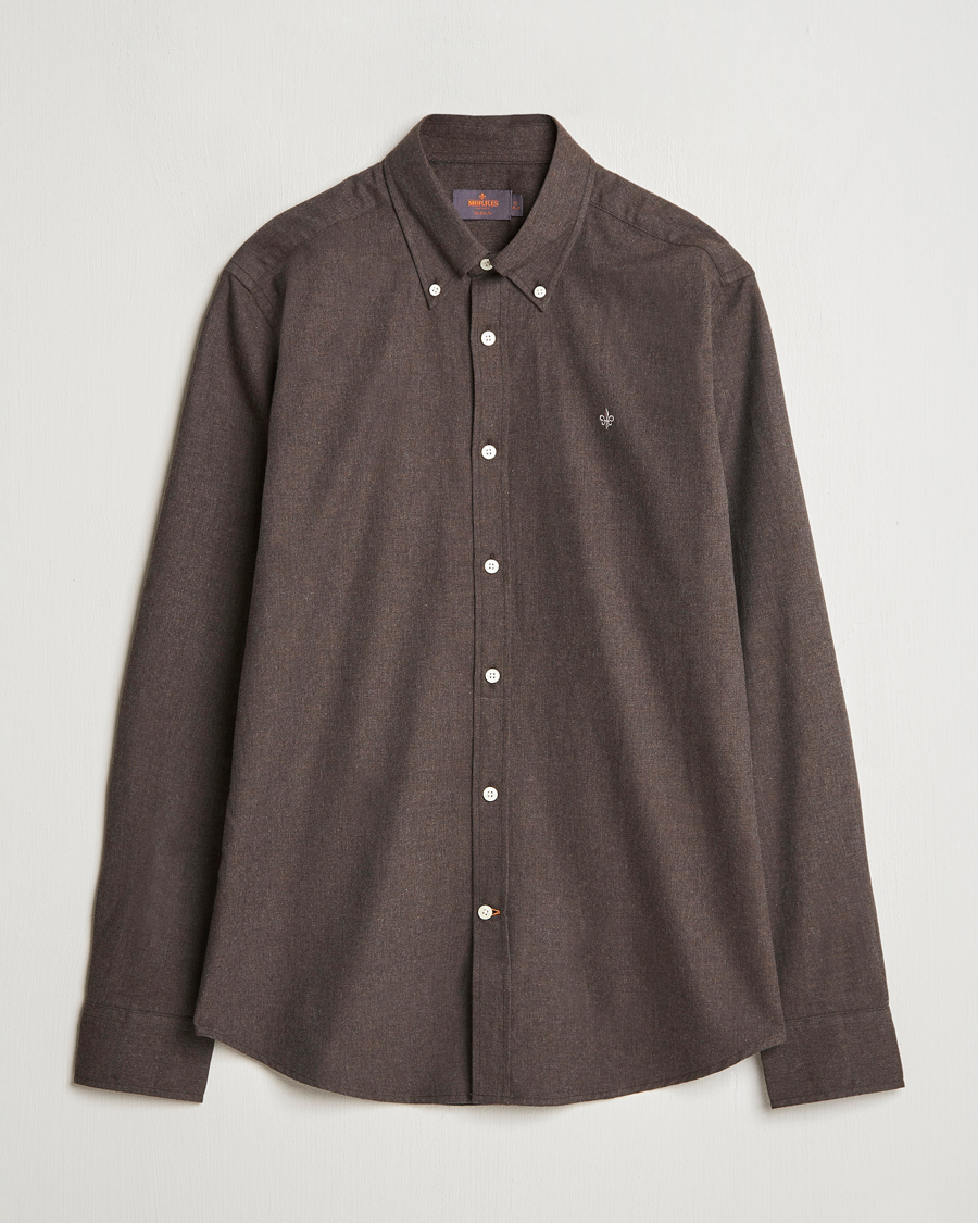 Men | Shirts | Morris | Watts Flannel Shirt Brown