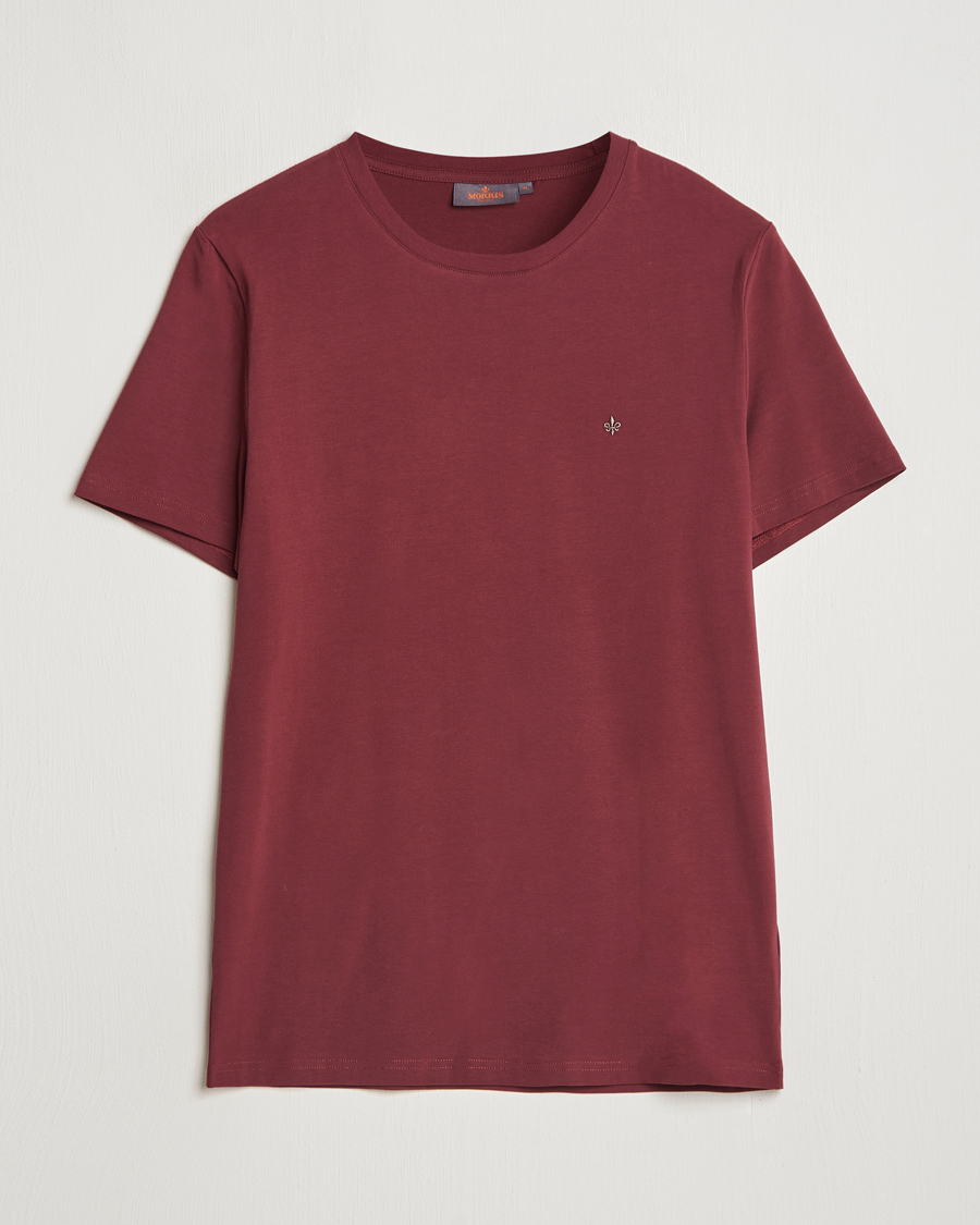 Men | T-Shirts | Morris | James Crew Neck Tee Wine Red