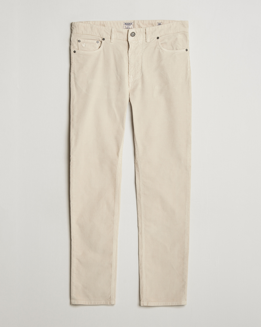 Men | Trousers | Morris | James Corduroy 5-Pocket Pant Off White