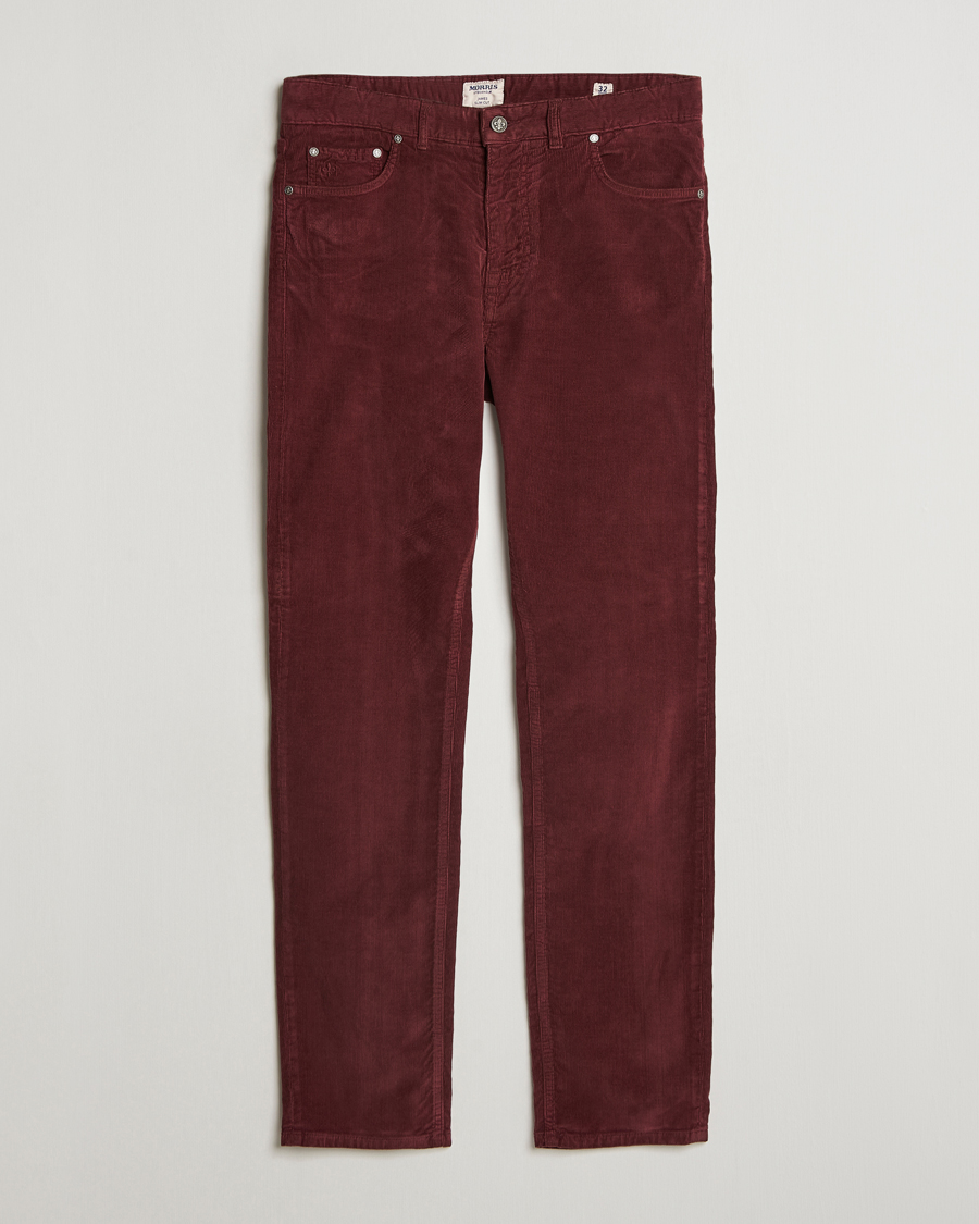 Men | Trousers | Morris | James Corduroy 5-Pocket Pant Wine Red