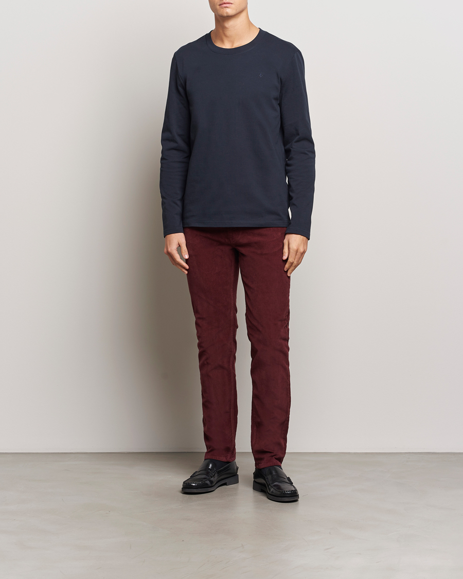 Men | Trousers | Morris | James Corduroy 5-Pocket Pant Wine Red