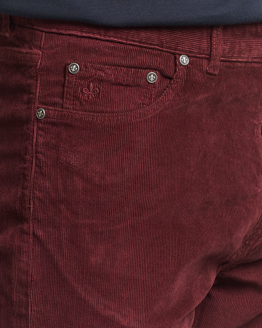 Men | Trousers | Morris | James Corduroy 5-Pocket Pant Wine Red