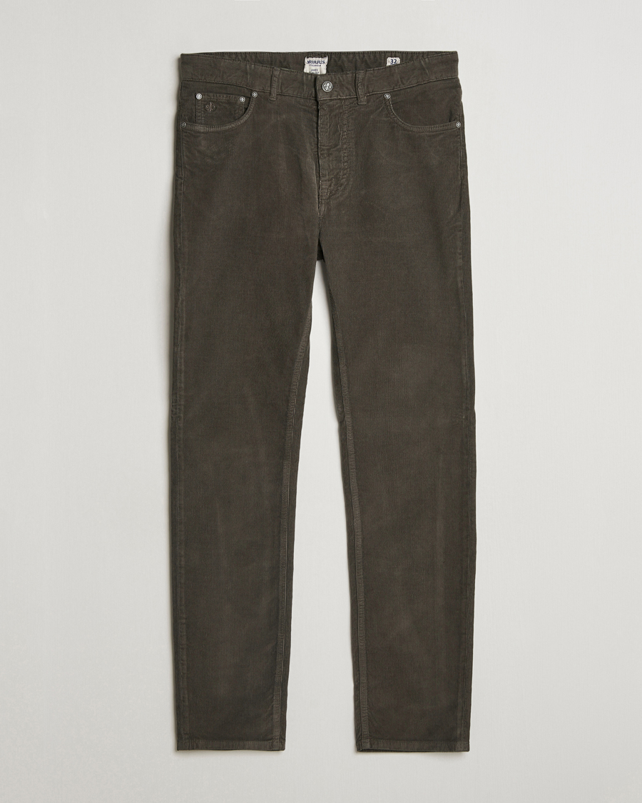 Men | Trousers | Morris | James Corduroy 5-Pocket Pant Olive