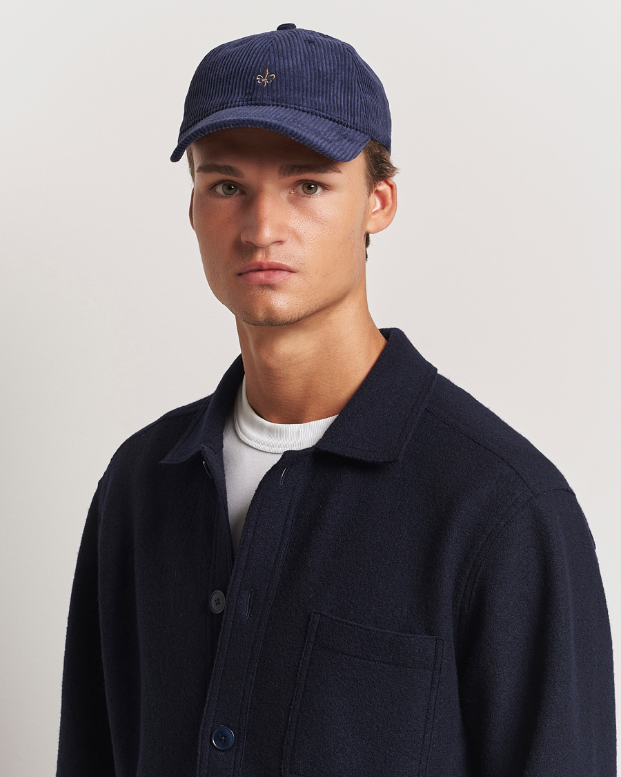 Men | Morris Lily Corduroy Cap Blue | Morris | Lily Corduroy Cap Blue