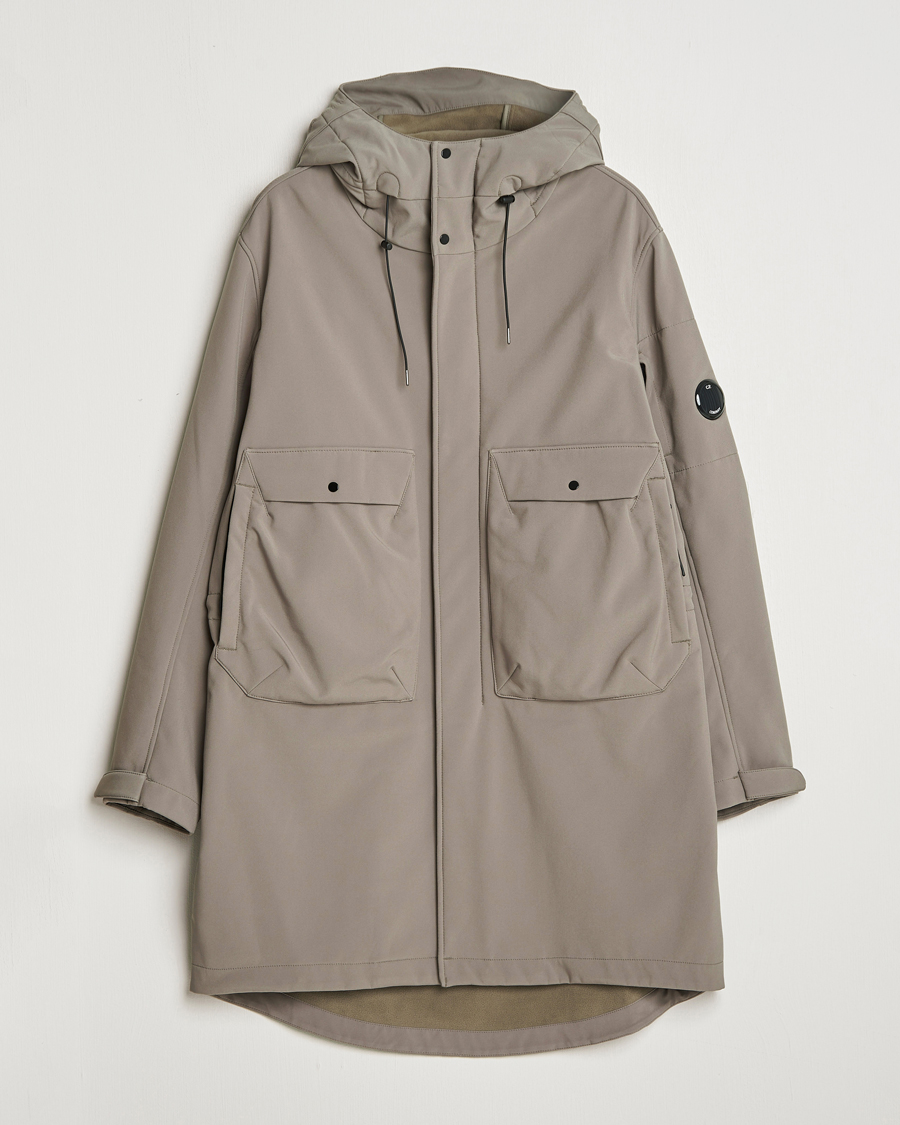 Men | Coats & Jackets | C.P. Company | CP Shell Long Hooded Jacket Mud Green