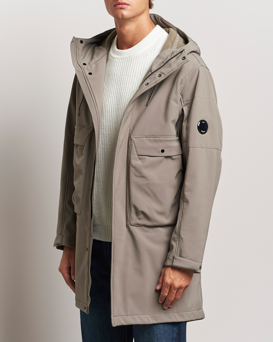 Men | Coats & Jackets | C.P. Company | CP Shell Long Hooded Jacket Mud Green
