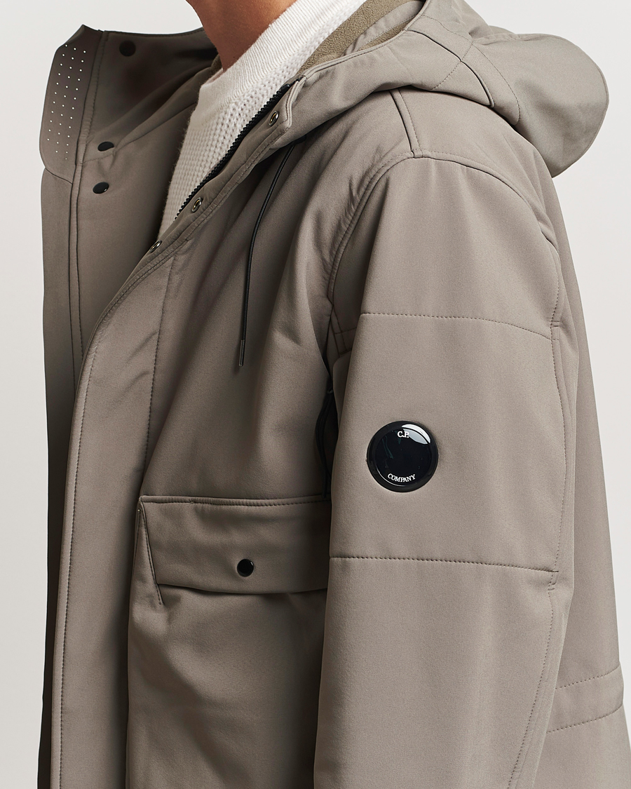 Men | Coats & Jackets | C.P. Company | CP Shell Long Hooded Jacket Mud Green
