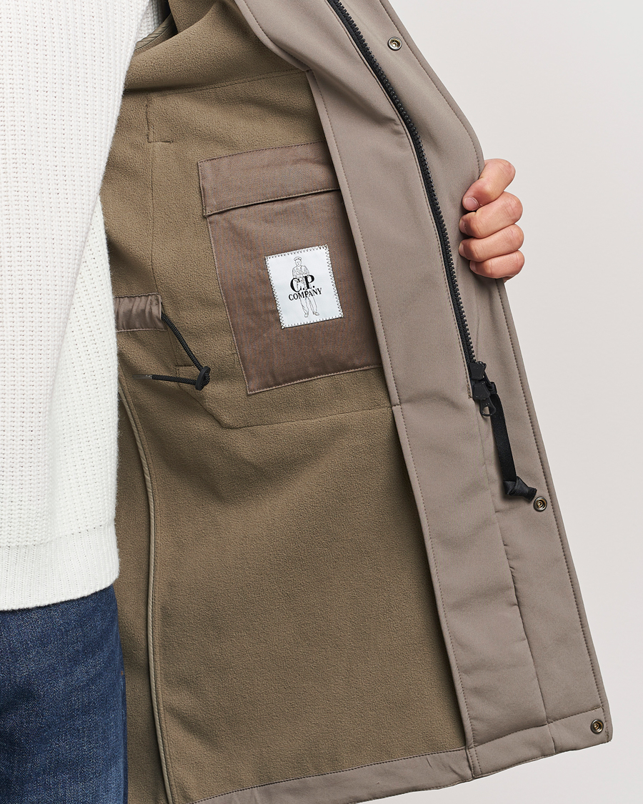 Men | Coats & Jackets | C.P. Company | CP Shell Long Hooded Jacket Mud Green