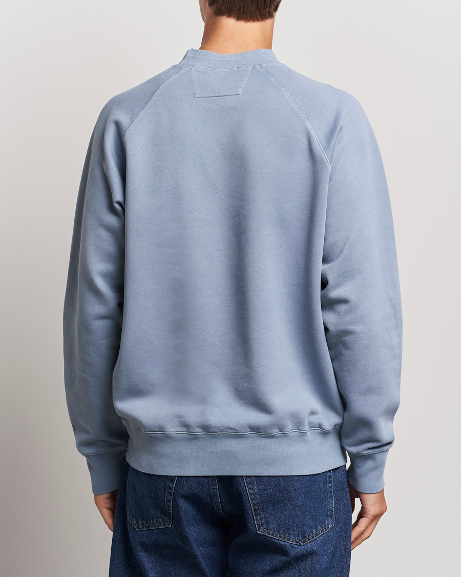 Men | Sweaters & Knitwear | C.P. Company | Brushed Emerized Fleece Sweatshirt Light Blue