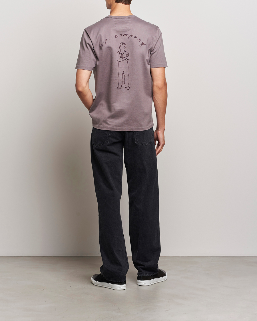 Men | T-Shirts | C.P. Company | Mercerized Jersey Twisted T-Shirt Washed Purple