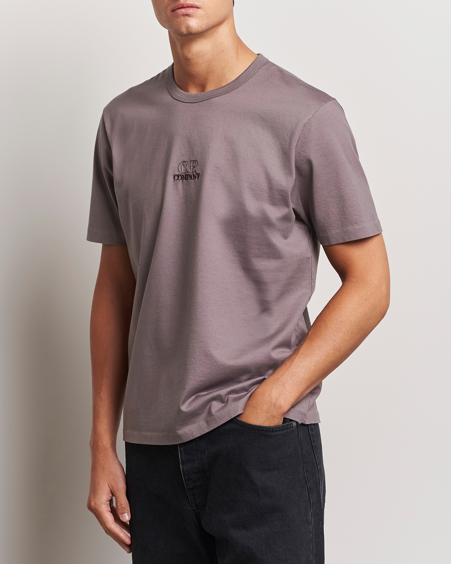 Men | T-Shirts | C.P. Company | Mercerized Jersey Twisted T-Shirt Washed Purple