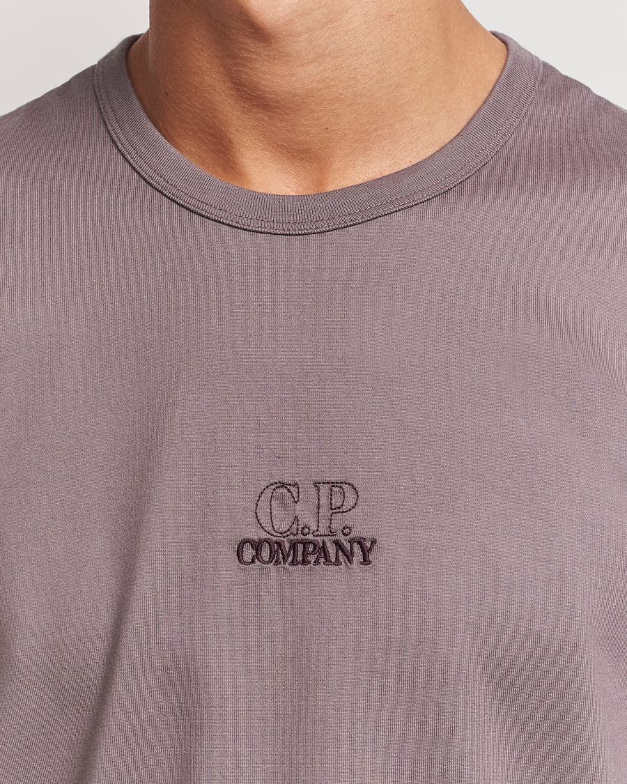 Men | T-Shirts | C.P. Company | Mercerized Jersey Twisted T-Shirt Washed Purple