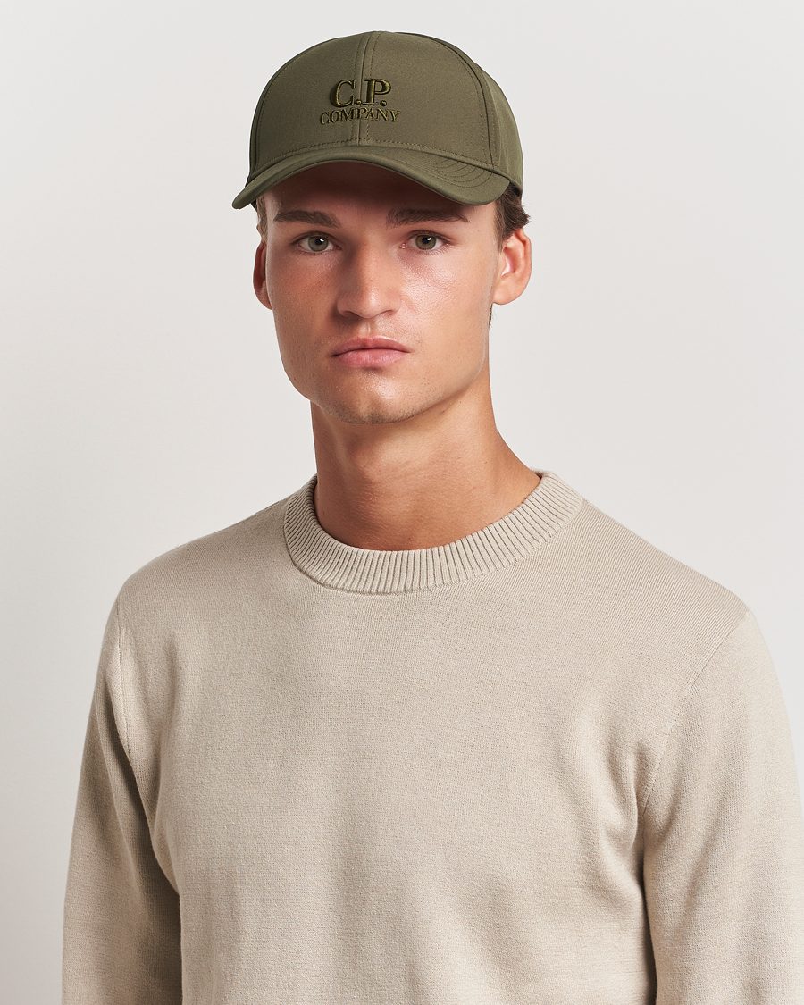 Men | C.P. Company CP Shell Baseball Cap Olive | C.P. Company | CP Shell Baseball Cap Olive